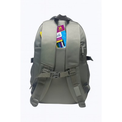KIT MORRAL ESCOLAR GRIS